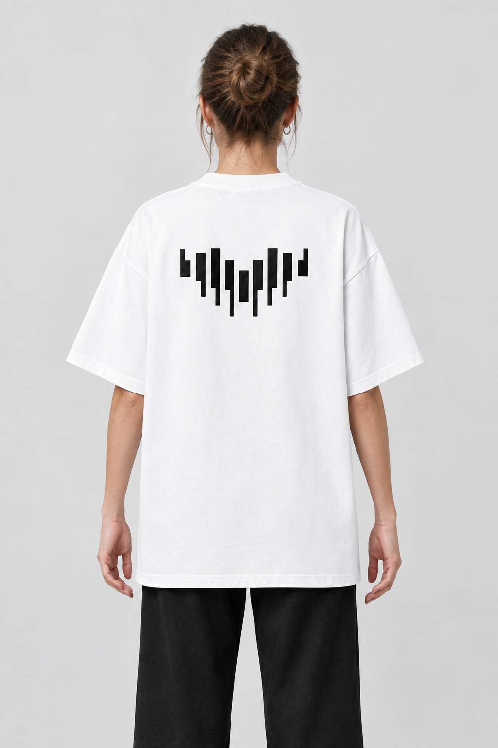 White Signal Tee back on model